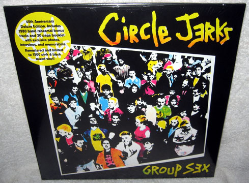 CIRCLE JERKS "Group Sex" (Trust) Pink/White Vinyl